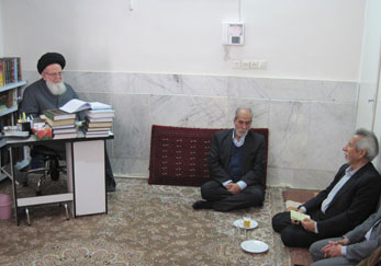 دیدار هیات امنای جامعه المصطفی مشهد با معظم له