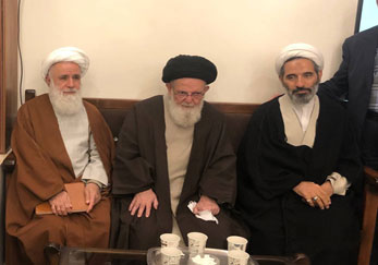 حضور معظم له در مراسم سالگرد پیرغلام اهل بیت مرحوم خاکسار دوست در حسینیه زنجانی های نهران
