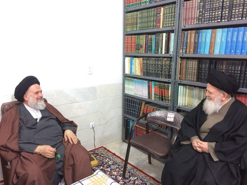 دیدار معظم له با حضرت آیة الله حاج سید احمد مددی دامت برکاته