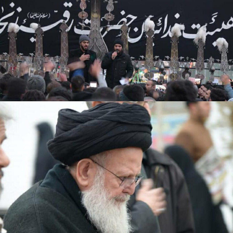 دستهی عزاداری هیئت فدائیان حضرت رقیه در روز شهادت حضرت فاطمه زهرا