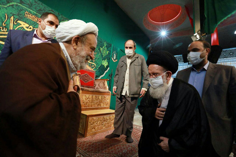 حضور معظم له در مراسم عید غدیر حسینیه اعظم زنجان